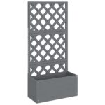 Trellis Planter Grey 65x33x135cm WPC