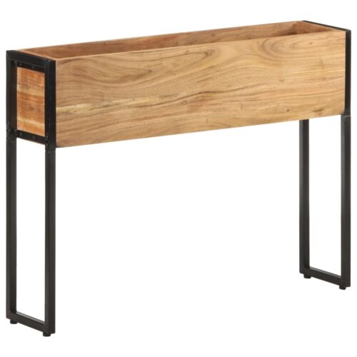 Planter 90x20x68cm Solid Acacia Wood - Image 2