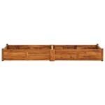 Garden Raised Bed Acacia Wood 200x50x25cm