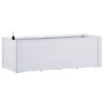 Garden Raised Bed with Self Watering System White 100x43x33cm