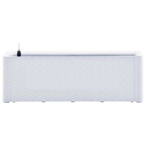 Garden Raised Bed with Self Watering System White 100x43x33cm - Image 3