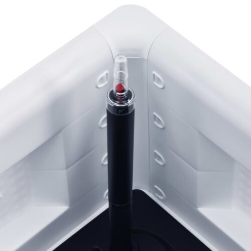 Garden Raised Bed with Self Watering System White 100x43x33cm - Image 5