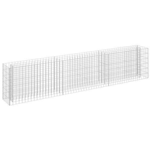 Gabion Raised Bed Galvanised Steel 270x30x60cm