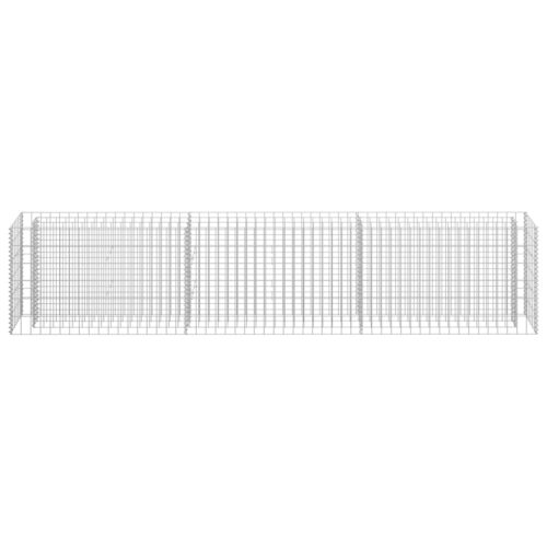 Gabion Raised Bed Galvanised Steel 270x30x60cm - Image 4