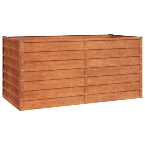 Garden Raised Bed Rusty 160x80x77cm Corten Steel