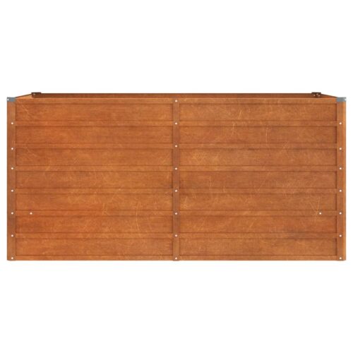 Garden Raised Bed Rusty 160x80x77cm Corten Steel - Image 4