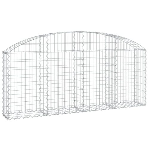Arched Gabion Basket 200x30x80/100cm Galvanised Iron