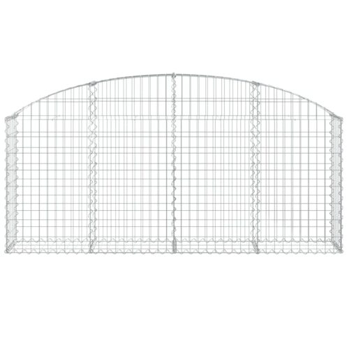 Arched Gabion Basket 200x30x80/100cm Galvanised Iron - Image 3