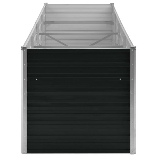 Garden Raised Bed Anthracite 320x80x77cm Galvanised Steel - Image 4