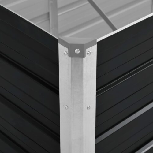 Garden Raised Bed Anthracite 320x80x77cm Galvanised Steel - Image 6