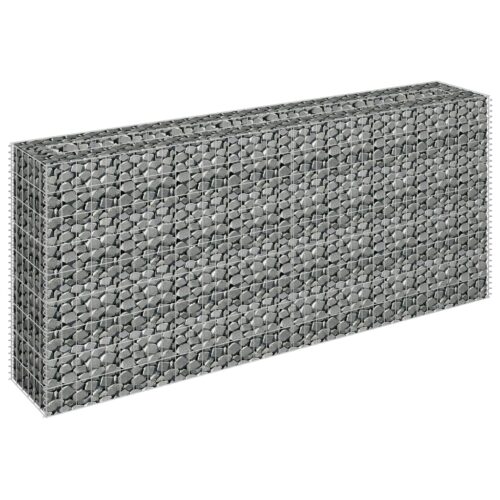 Gabion Raised Bed Galvanised Steel 180x30x90cm - Image 3