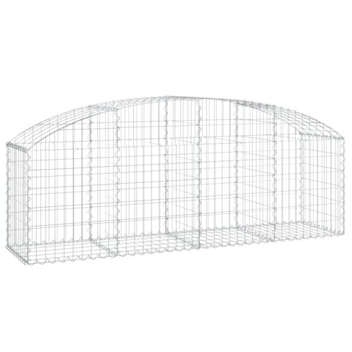 Arched Gabion Basket 200x50x60/80cm Galvanised Iron