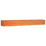 Garden Raised Bed Rusty 400x80x45cm Corten Steel