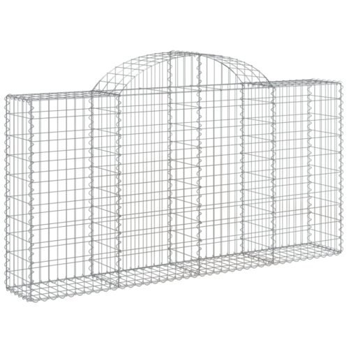 Arched Gabion Basket 200x30x100/120cm Galvanised Iron