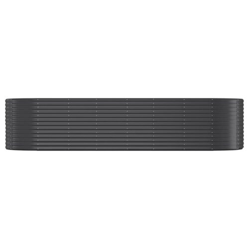 Garden Raised Bed Powder-coated Steel 322x100x68cm Anthracite - Image 3