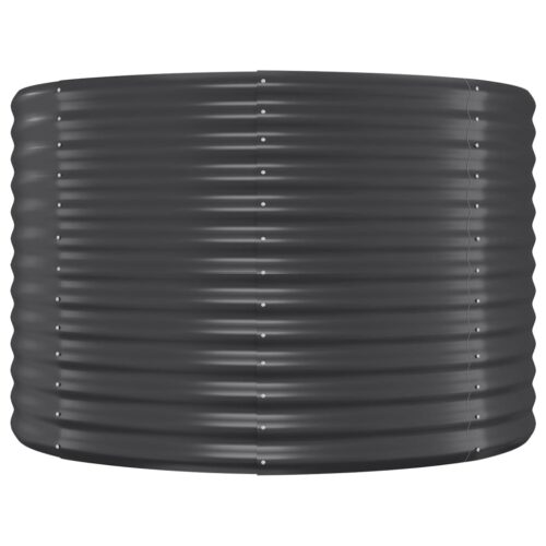 Garden Raised Bed Powder-coated Steel 322x100x68cm Anthracite - Image 4