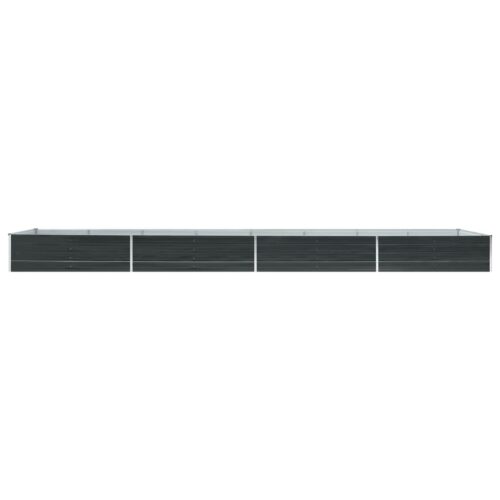 Garden Raised Bed Galvanised Steel 600x80x45cm Anthracite - Image 3