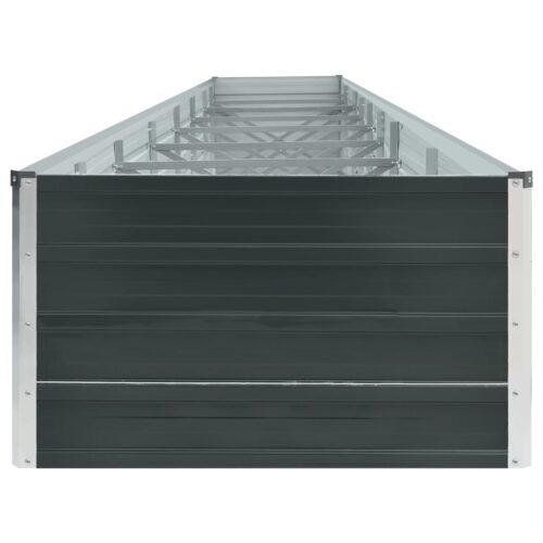 Garden Raised Bed Galvanised Steel 600x80x45cm Anthracite - Image 4