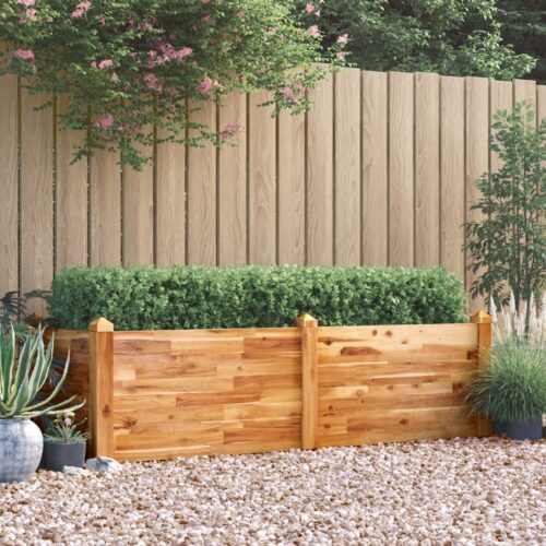 Garden Raised Bed 160x60x44cm Solid Wood Acacia - Image 2