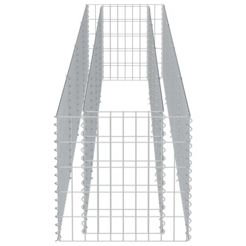 Gabion Raised Bed Galvanised Steel 360x50x50cm - Image 6
