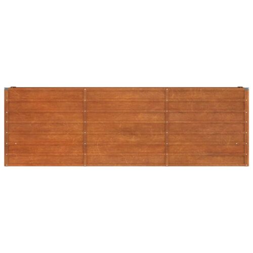Garden Raised Bed Rusty 240x40x77cm Corten Steel - Image 3