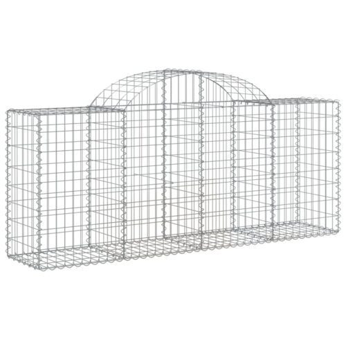 Arched Gabion Basket 200x50x80/100cm Galvanised Iron