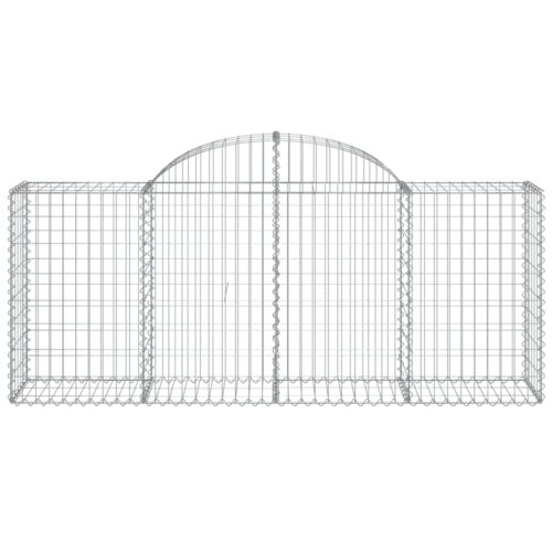 Arched Gabion Basket 200x50x80/100cm Galvanised Iron - Image 3