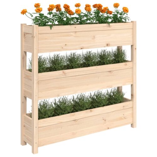 Planter 112x25x104.5cm Solid Wood Pine - Image 4