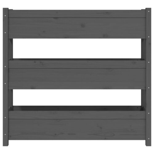 Planter Grey 112x25x104.5cm Solid Wood Pine - Image 5