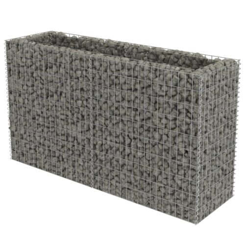 Gabion Raised Bed Galvanised Steel 180x50x100cm