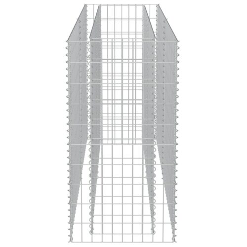 Gabion Raised Bed Galvanised Steel 180x50x100cm - Image 6