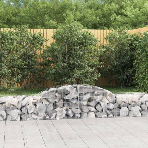 Arched Gabion Basket 300x50x40/60cm Galvanised Iron - Image 2