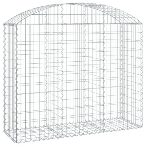 Arched Gabion Basket 150x50x120/140cm Galvanised Iron