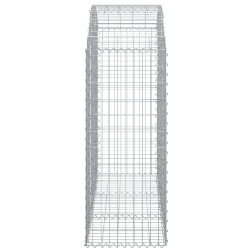 Arched Gabion Basket 150x50x120/140cm Galvanised Iron - Image 4