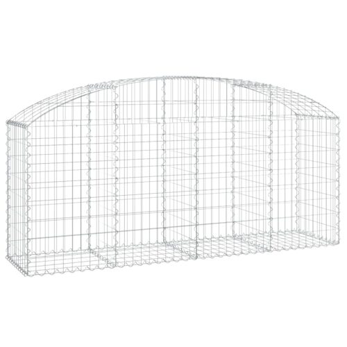 Arched Gabion Basket 200x50x80/100cm Galvanised Iron
