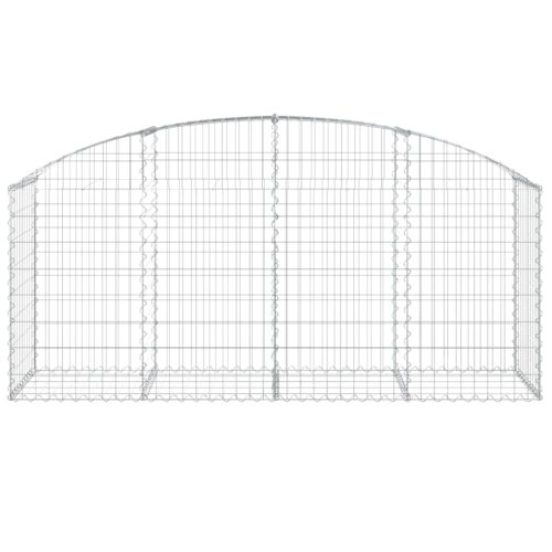 Arched Gabion Basket 200x50x80/100cm Galvanised Iron - Image 3