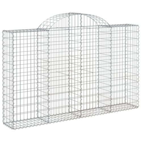 Arched Gabion Basket 200x30x120/140cm Galvanised Iron