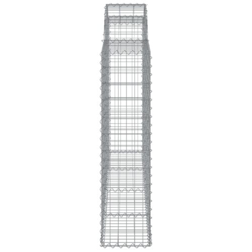 Arched Gabion Basket 200x30x120/140cm Galvanised Iron - Image 4