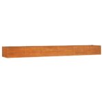 Garden Raised Bed Rusty 480x80x45cm Corten Steel