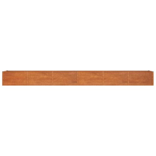 Garden Raised Bed Rusty 480x80x45cm Corten Steel - Image 4