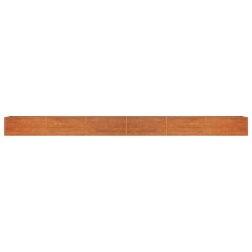 Garden Raised Bed Rusty 600x80x45cm Corten Steel - Image 4