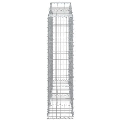 Arched Gabion Basket 200x30x120/140cm Galvanised Iron - Image 4