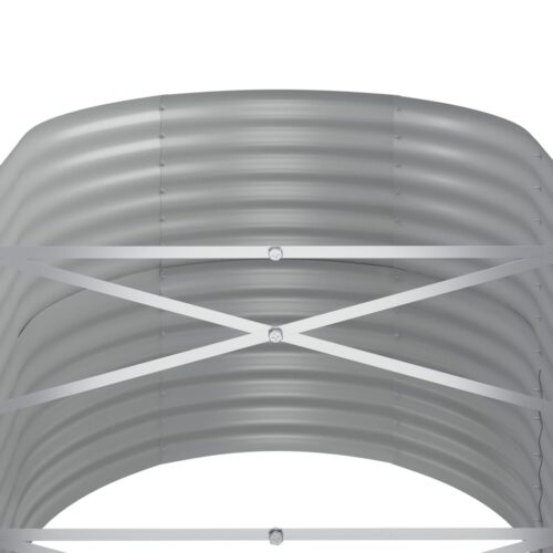 Garden Raised Bed Powder-coated Steel 440x80x68cm Anthracite - Image 5