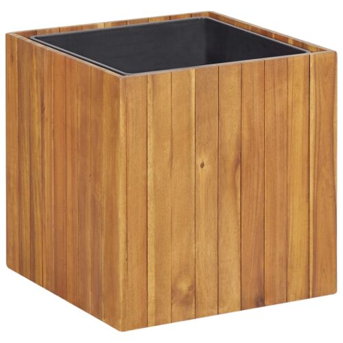 Garden Raised Bed Pot 43.5x43.5x44cm Solid Acacia Wood
