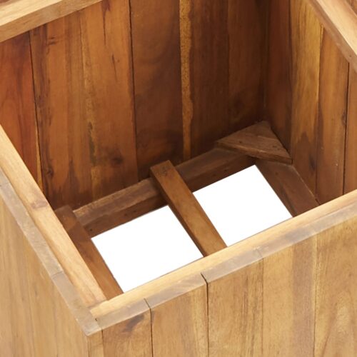 Garden Raised Bed Pot 43.5x43.5x44cm Solid Acacia Wood - Image 4