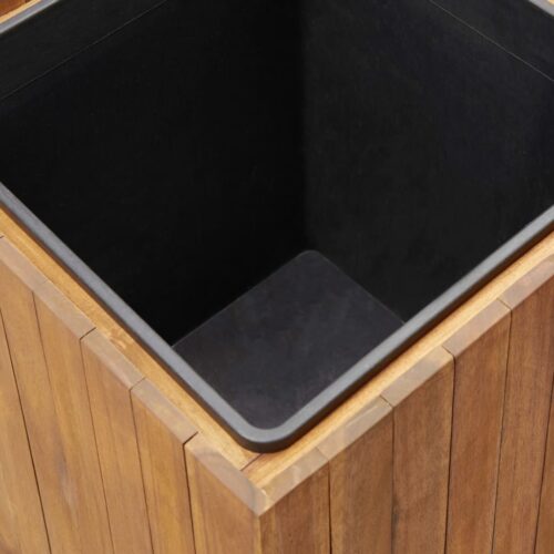 Garden Raised Bed Pot 43.5x43.5x44cm Solid Acacia Wood - Image 5