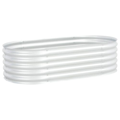 Garden Raised Bed 160x80x44cm Galvanised Steel Silver - Image 3