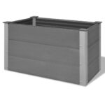 Garden Raised Bed WPC 100x50x54cm Grey
