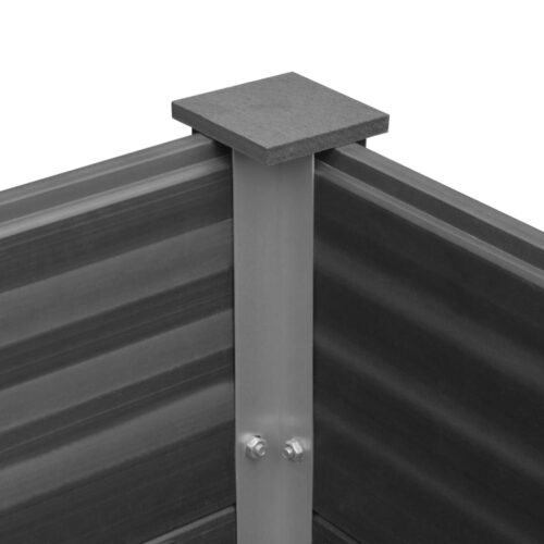 Garden Raised Bed WPC 100x50x54cm Grey - Image 8