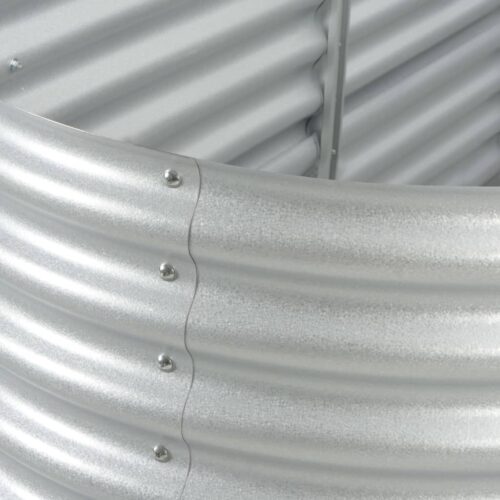 Garden Raised Bed 240x80x81cm Galvanised Steel Silver - Image 7